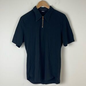 Kit and Ace black polo shirt size small